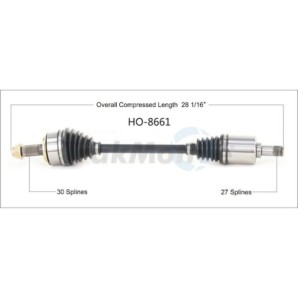 Surtrack Axle New Cv Axle Shaft, HO-8661 HO-8661 - main